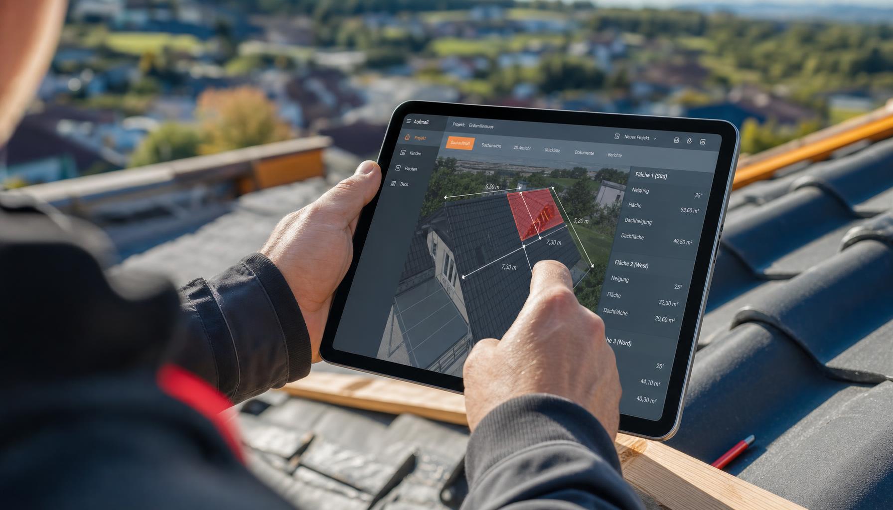 Dachdecker Software: Kalkulation, Aufmaß und Rechnung aus einer Hand