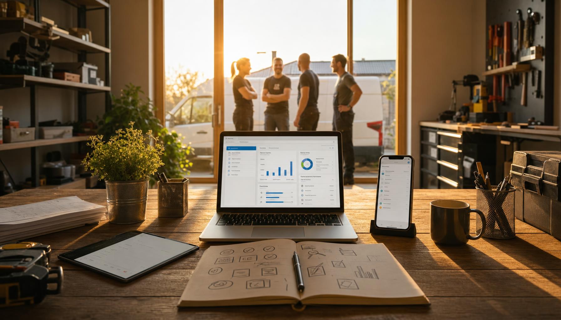 Handwerkersoftware für Kleinbetriebe kostenlos: Die 7 besten Optionen für 1-5-Mitarbeiter-Betriebe