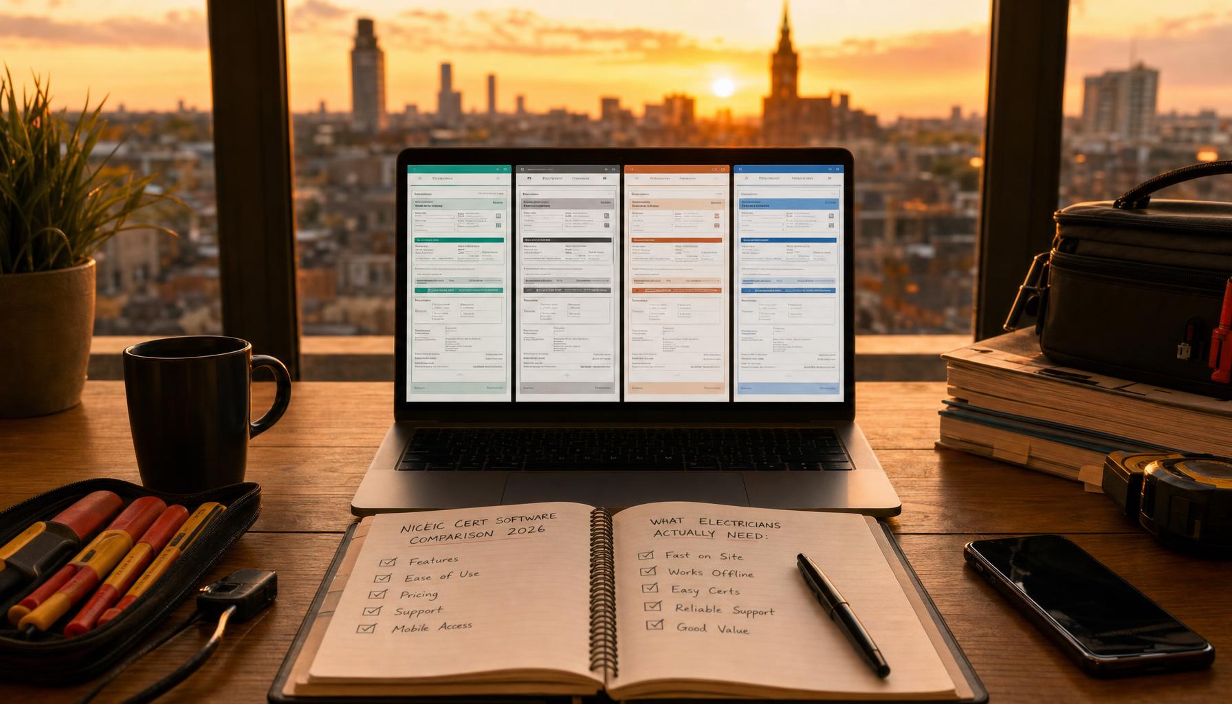 NICEIC Cert Software Compared: Clik, Megger CertSuite, EasyCert and Hero365 for 2026