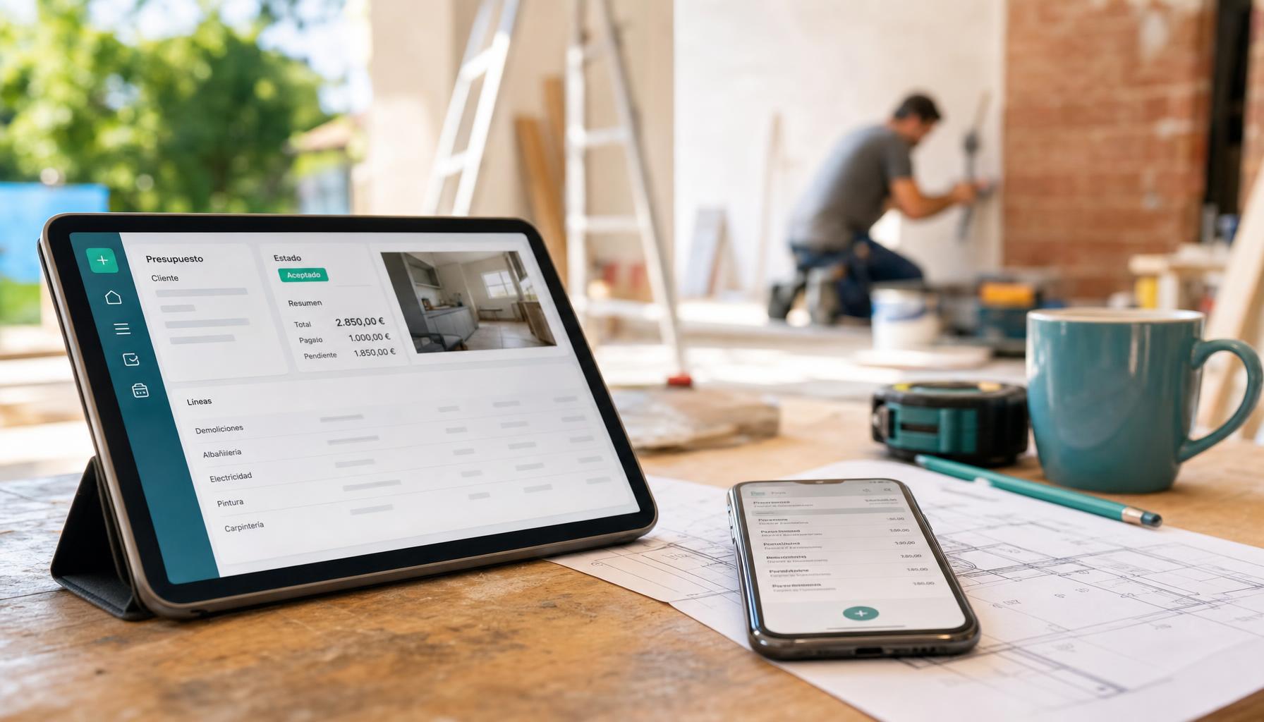 Software para contratistas generales: por qué las pymes de reformas necesitan algo más simple que un ERP de constructora