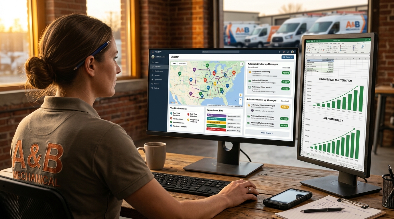 How HVAC Contractors Can Use AI to Automate Scheduling, Dispatch, and Follow-Ups in 2026